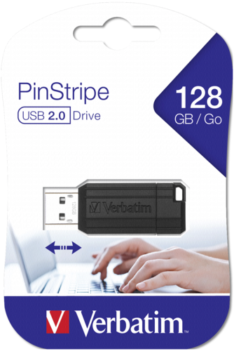 Verbatim Store n Go Pinstripe 128GB USB 2.0 black
