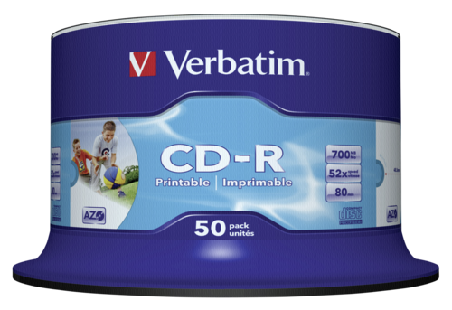 Verbatim CD-R 80 700MB Data Life Plus 1x50