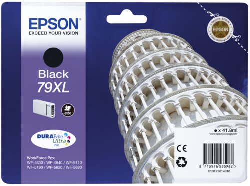 Epson Cartridge T7901 DURABrite Black XL