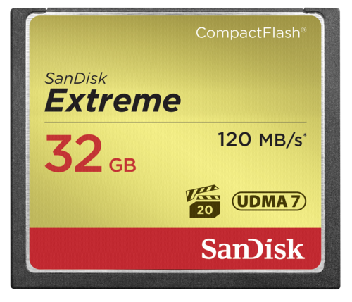 SanDisk Extreme Compact Flash 32GB 120MB/s UDMA7
