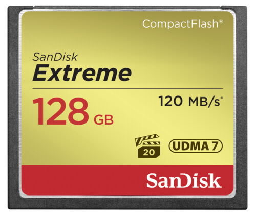 SanDisk Extreme Compact Flash 128GB 120MB/s UDMA7
