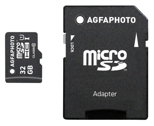 AgfaPhoto microSDHC 32GB Class 10 + Adapter