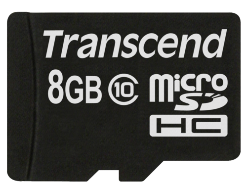 Transcend microSDHC Card 8GB Class 10