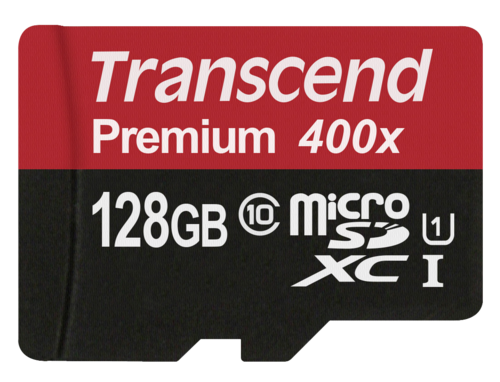 Transcend microSDXC 128GB 400x UHS-I + adapter