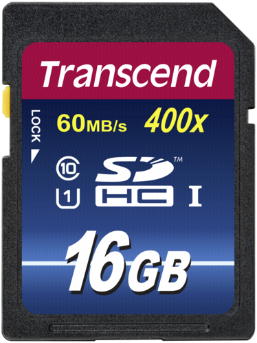 Transcend SDHC 16GB Class 10 400x UHS-I
