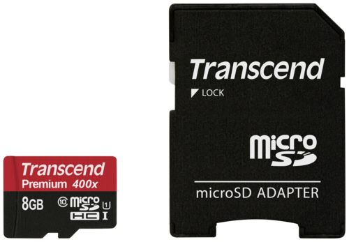 Transcend MicroSDHC Karte    8GB