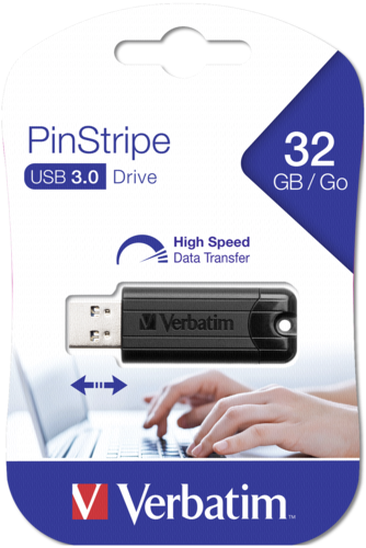 Verbatim Store n Go Pinstripe 32GB USB 3.0 black