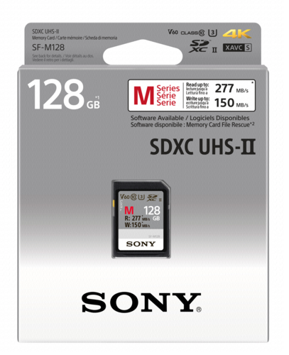Sony SDXC M Series 128GB V60 UHS-II