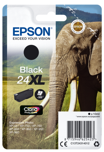 Epson Cartridge T2431 Claria Photo HD Black XL
