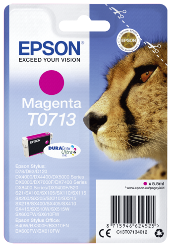 Epson Cartridge T0713 DURABrite magenta