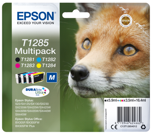 Epson Cartridge T1285 DURABrite Multipack BK/C/M/Y