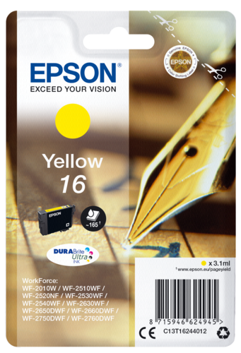 Epson Cartridge T1624 DURABrite Ultra Yellow