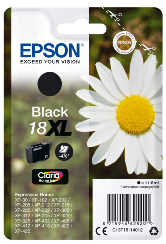 Epson Cartridge T1811 Claria Black XL