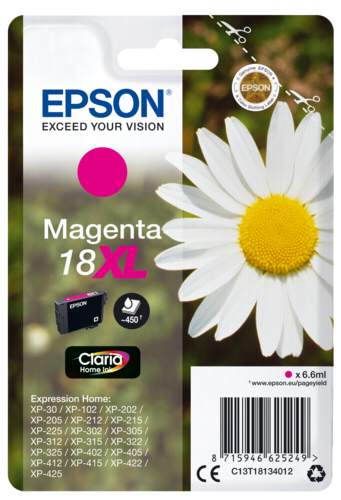 Epson Cartridge T1813 Claria Magenta XL