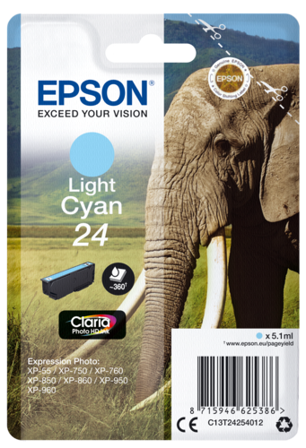 Epson Cartridge T2425 Claria Photo HD Light Cyan