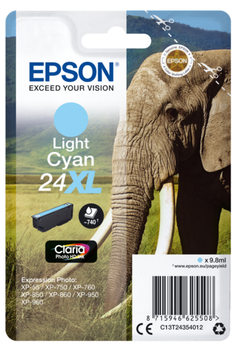 Epson Cartridge T2435 Claria Photo HD Light Cyan XL