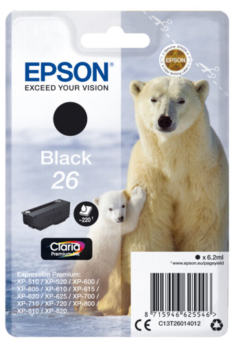 Epson Cartridge T2601 Claria Premium black