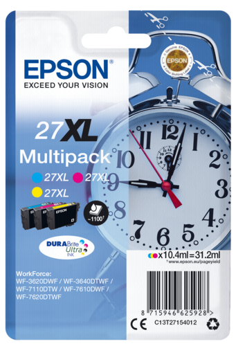 Epson Cartridge T2715 DURABrite Multipack C/M/Y XL
