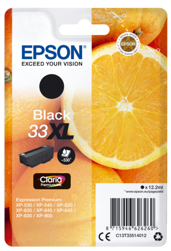 Epson Cartridge T3351 Claria Premium Black XL
