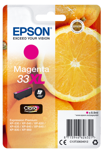Epson Cartridge T3363 Claria Premium Magenta XL