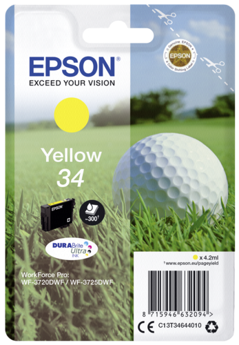Epson Cartridge T3464 DURABrite Ultra yellow