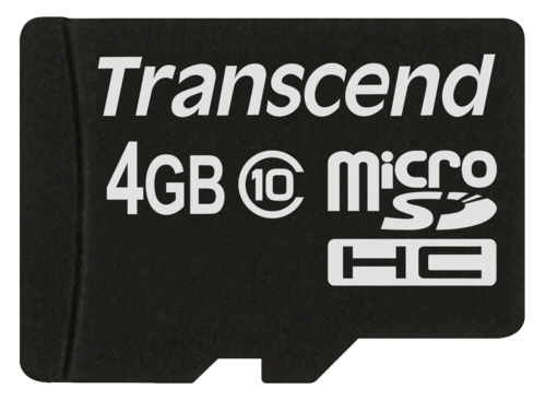 Transcend microSDHC 4GB Class 10