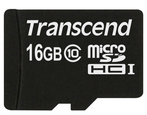 Transcend microSDHC Card 16GB Class 10