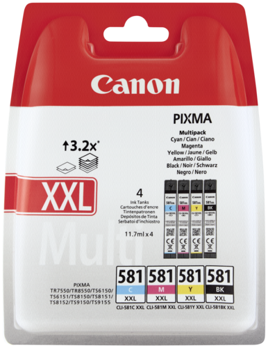 Canon CLI-581 C/M/Y/BK Multipack XXL