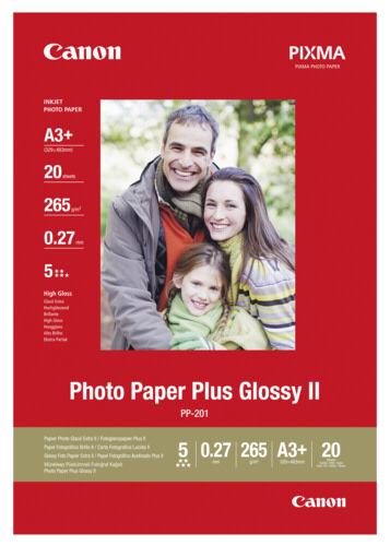 Canon PP-201 Plus Glossy II A3+ 275gr (20 sheets)