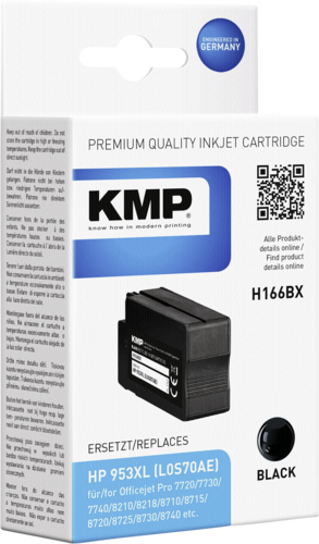 KMP H166BX cartridge HPL0S70AE black