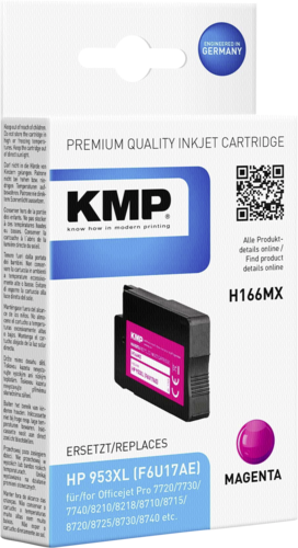 KMP H166MX cartridge HPF6U17AE magenta