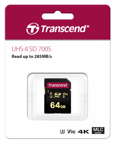 Transcend SDXC 64GB 700S V90 UHS-II