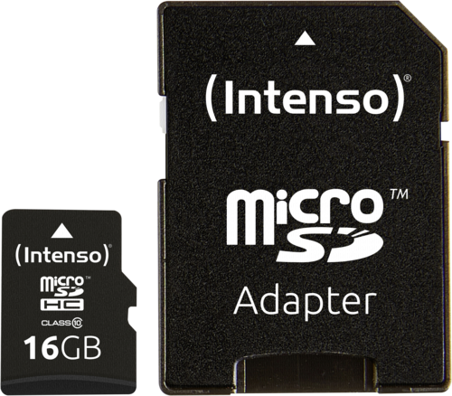 Intenso microSDHC 16GB Class 10 + adapter