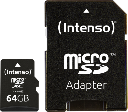 Intenso microSDXC 64GB Class 10 + adapter