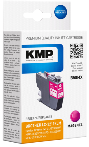 KMP B58MX ink cartridge magenta for Brother LC-3219XLM