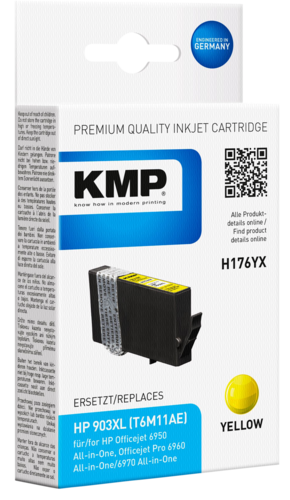 KMP H176YX ink cartridge yellow for HP T6M11AE 903XL