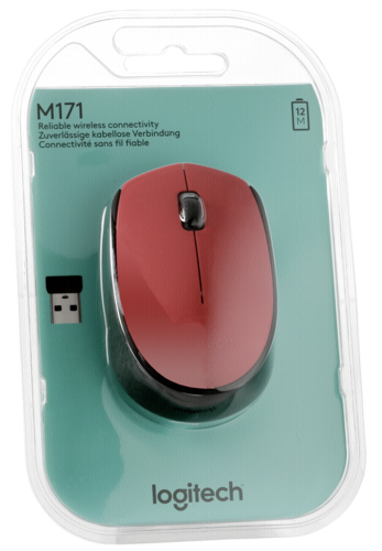 Logitech M171 Wireless Mouse red