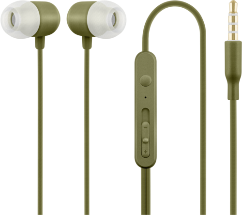 Acme HE21K In Ear Headphones with Microphone Khaki