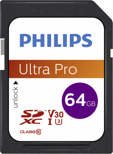Philips SDXC 64GB Class 10 UHS-I V30
