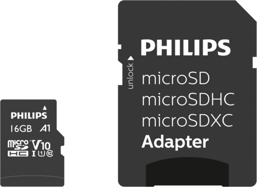 Philips MicroSDHC Card 16GB Class 10 UHS-I U1 incl. Adapter
