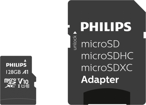 Philips microSDXC 128GB UHS-I U1 + adapter