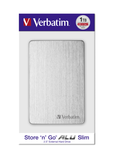 Verbatim Store n Go 2.5 ALU 1TB USB 3.2 Gen 1 Silver