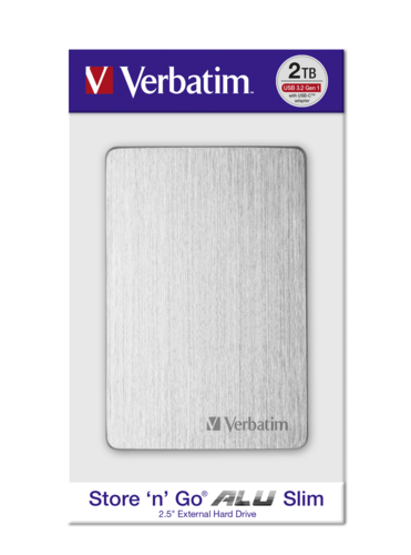 Verbatim Store n Go 2.5 ALU 2TB USB 3.2 Gen 1 Silver
