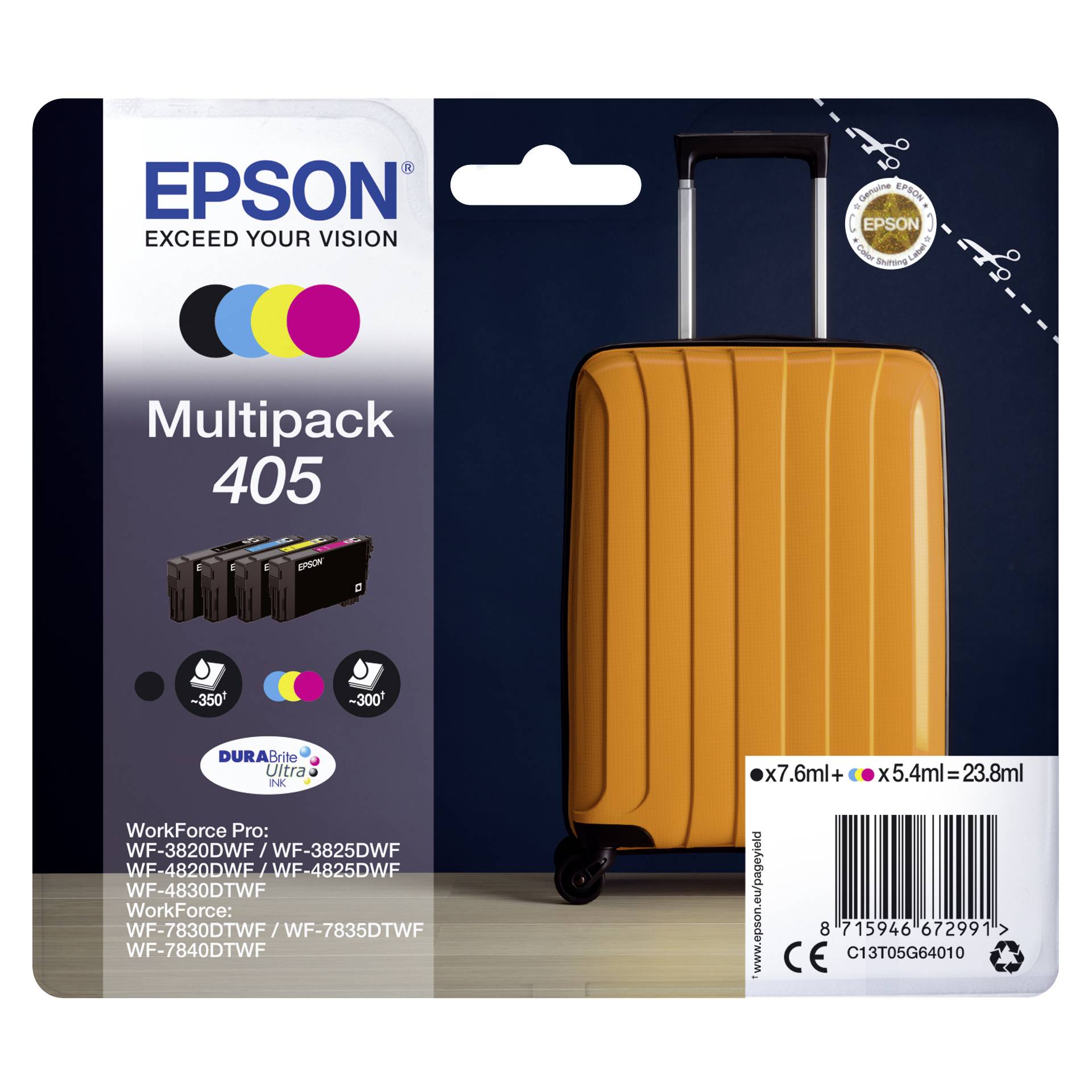 Epson Cartridge T05G6 DURABrite Ultra Multipack BK/C/M/Y