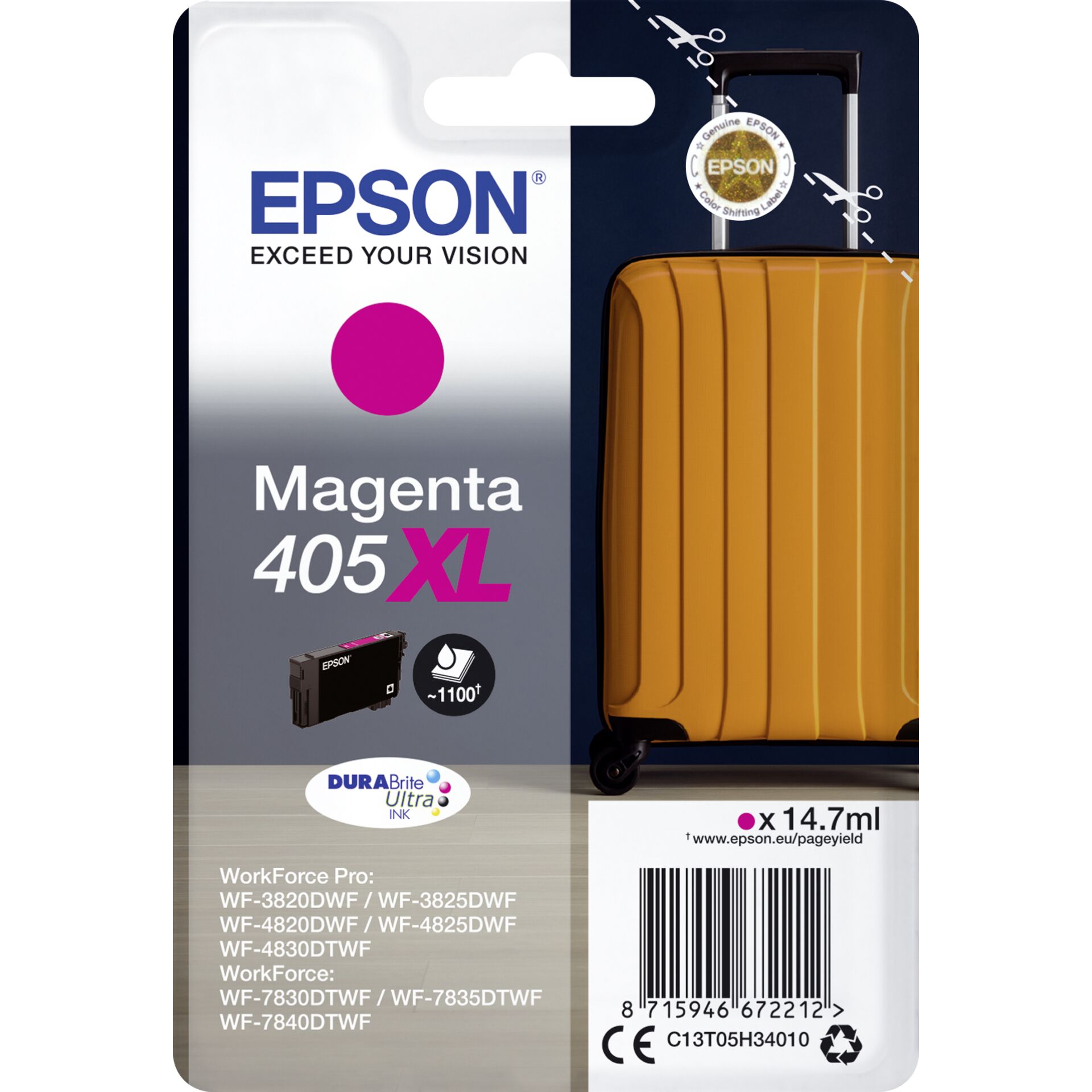 Epson Cartridge T05H3 DURABrite Ultra magenta XL
