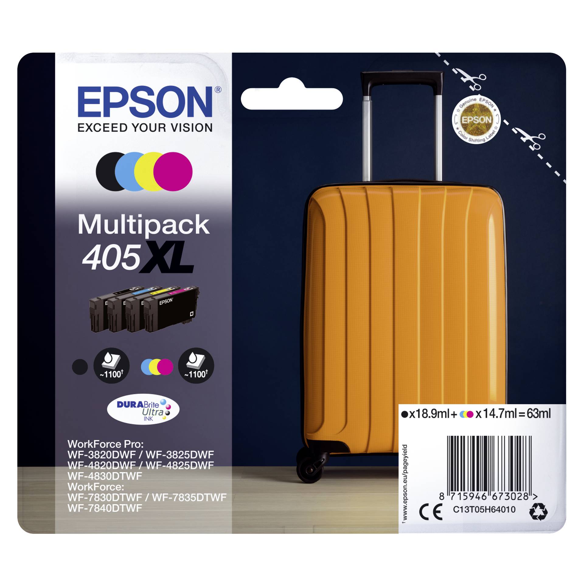 Epson Cartridge T05H6 DURABrite Ultra Multipack BK/C/M/Y XL