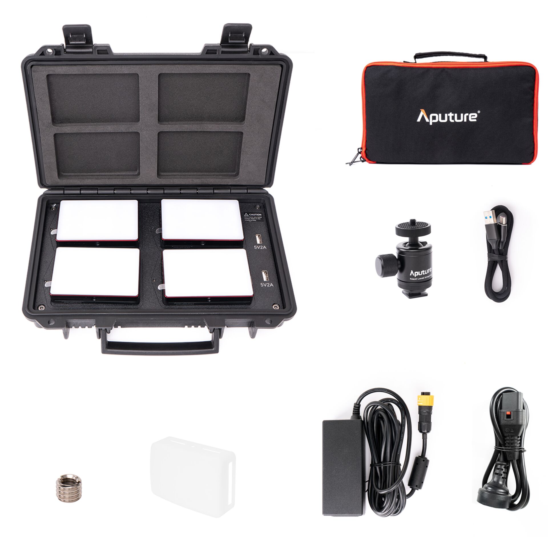 Aputure MC4 Light Travel Kit