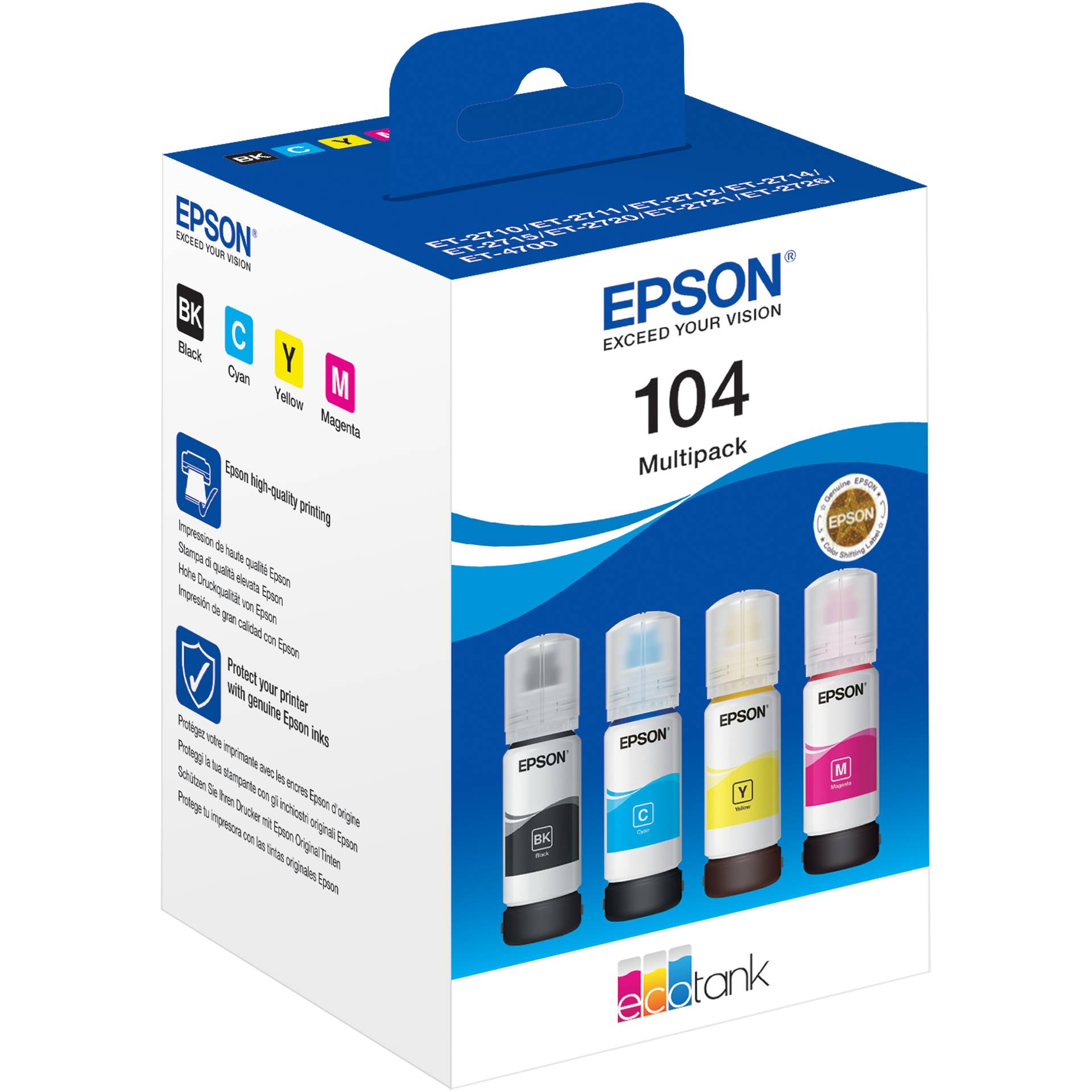 Epson EcoTank 4-colour Multipack T104
