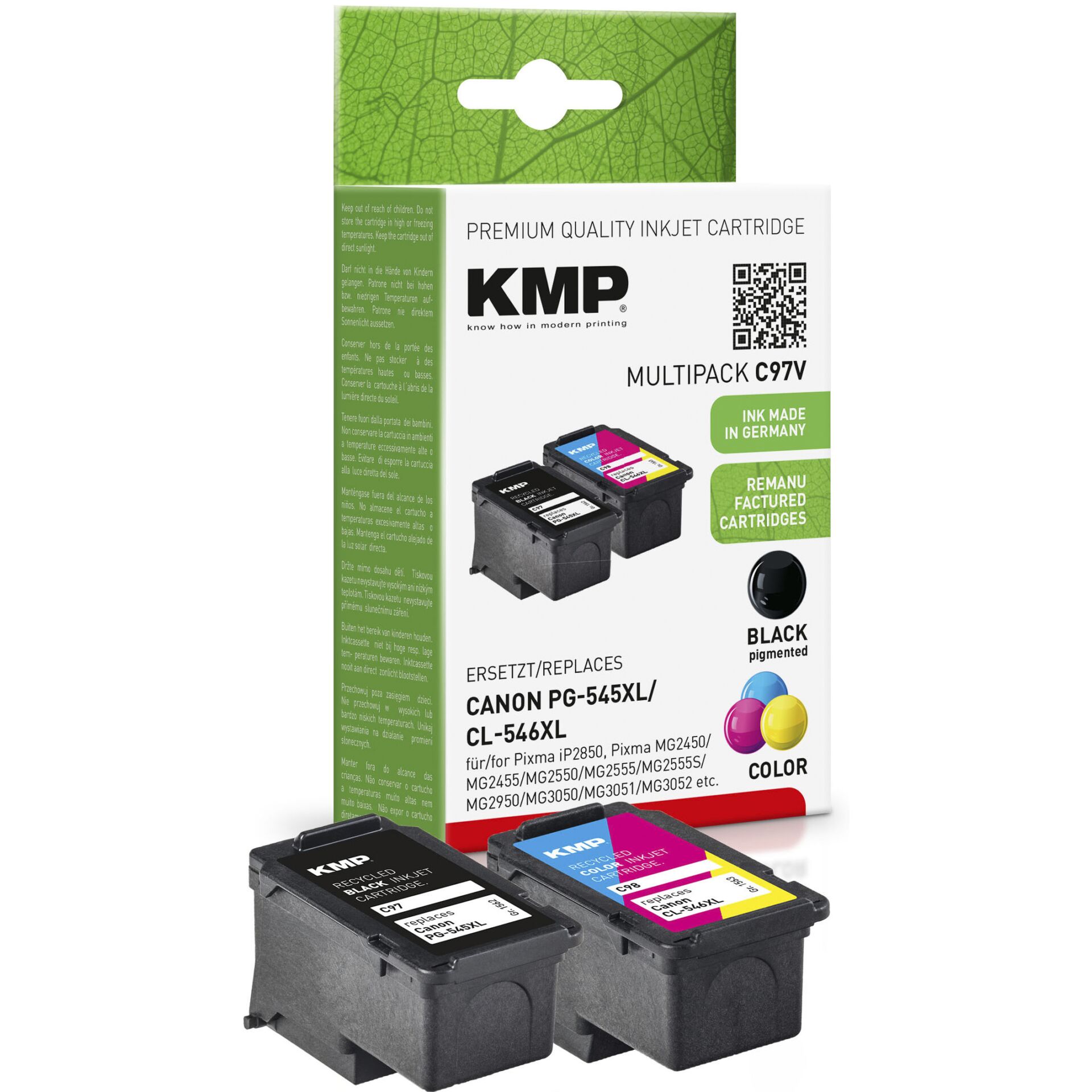 KMP C97V Multipack BK/Color comp. w. Canon PG-545/CL-546 XL
