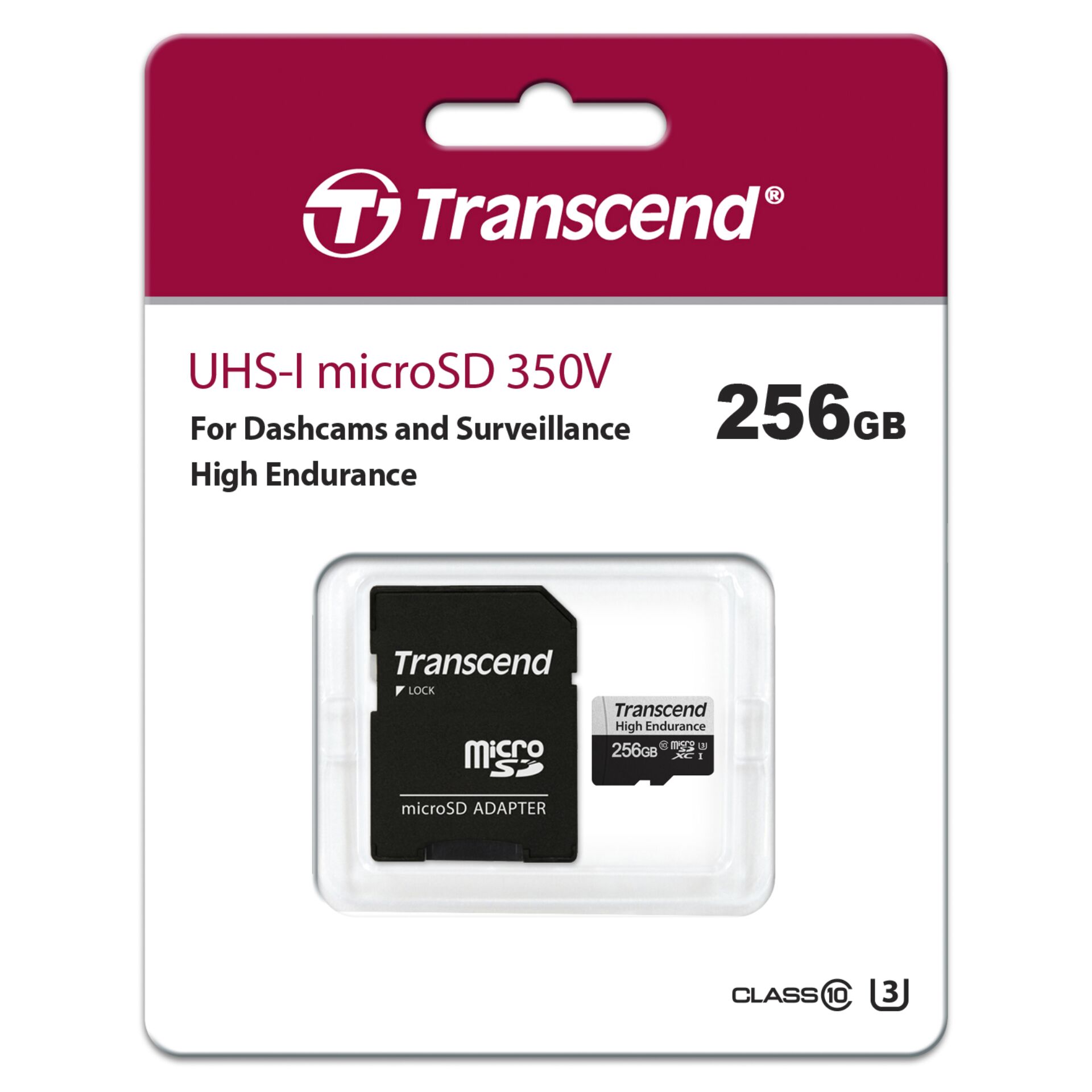 Transcend microSDXC 256GB 350V Class 10 UHS-I